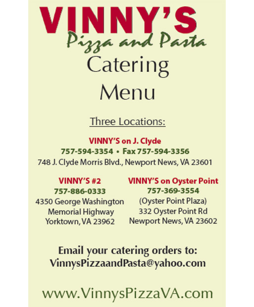 Free Spirit Dining Vinnys Pizza And Pasta On J Clyde Reviews Hours Menu Map Newport News Virginia 23601 Free Spirit Dining Vinnys Pizza And Pasta On J Clyde Reviews Hours Menu Map Newport News Virginia 23601