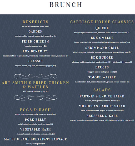 Sunny Side Up Garden City Menu Minimalist Interior Design