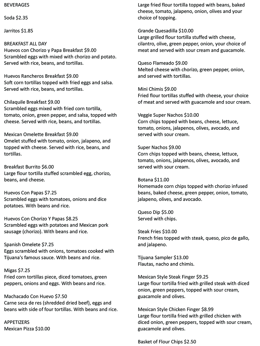 Fuel Rewards Dining Tijuana S Mexican Kitchen Reviews Hours